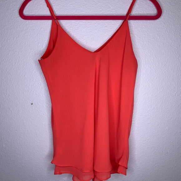 Orange Strap Chiffon Blouse - Picture 2 of 2